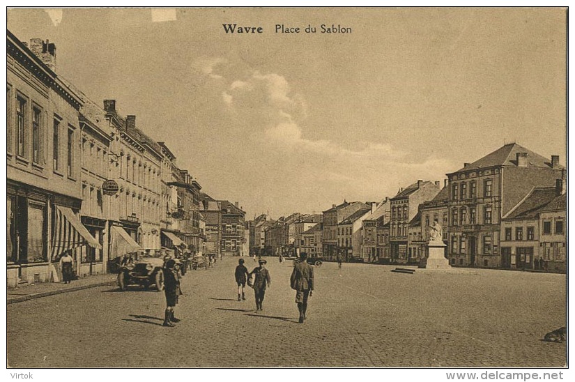 Wavre :  Place Du Sablon  (  Ecrit Avec Timbres ) - Waver