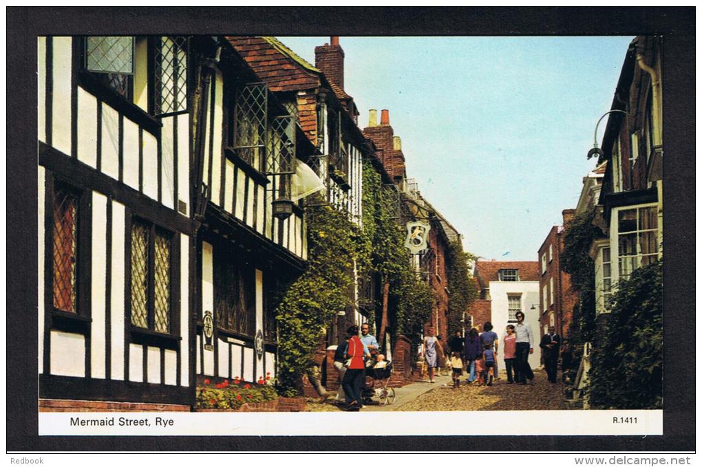 RB 933 - 4 Postcards - Rye Sussex - St Mary's Church - Old Houses - Mermaid Street - Rye