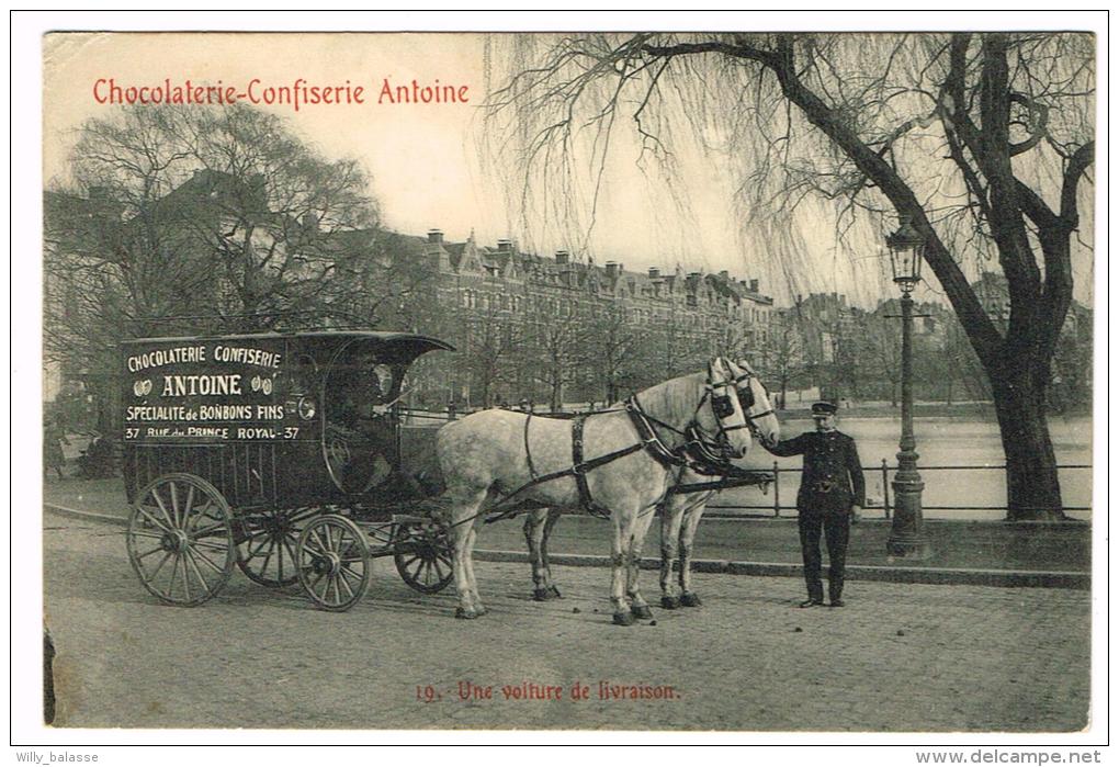 "Bruxelles - Une Voiture De Livraison (attelage) Chocolaterie-Confiserie Antoine" - Straßenhandel Und Kleingewerbe