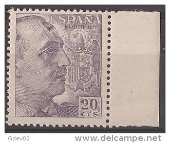 ES1047-LA877TMI.España.S Pain Espagne CID Y GENERAL FRANCO 1949/53.(Ed 1047**) Sin Charnela LUJO. - Militares