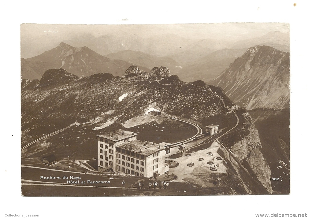 Cp, Suisse, Rochers De Naye, Hôtel Et Panorama - Roche