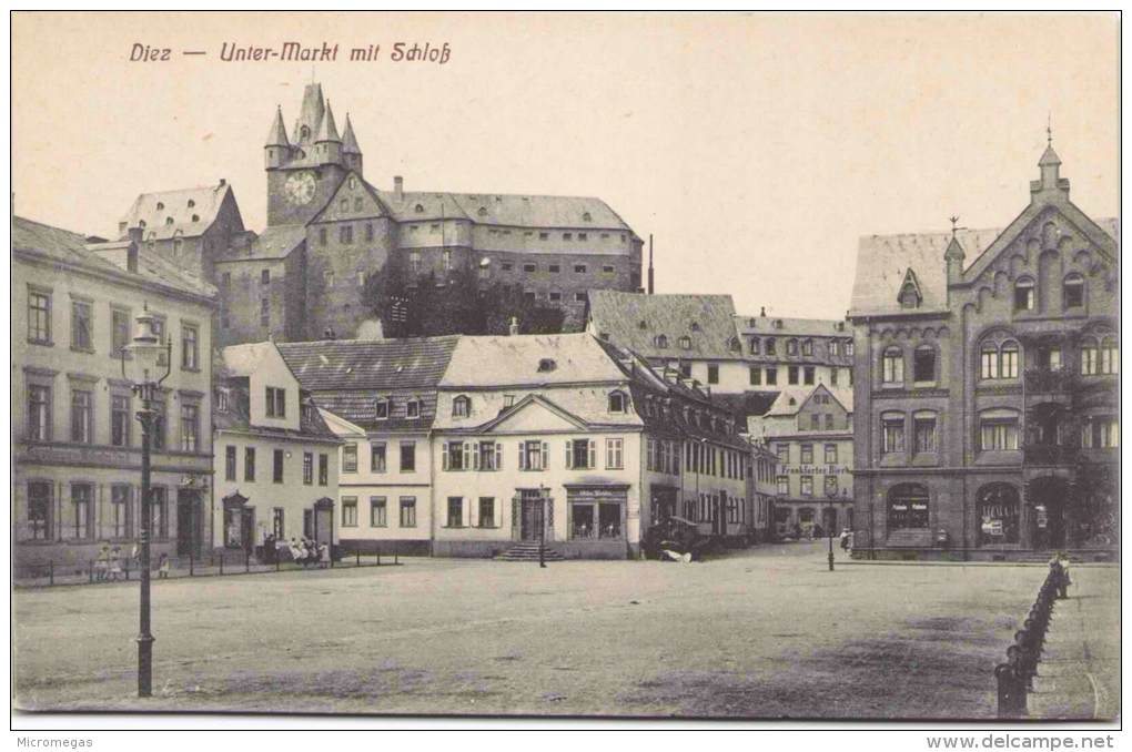 DIEZ - Unter-Markt Mit Schloss - Diez