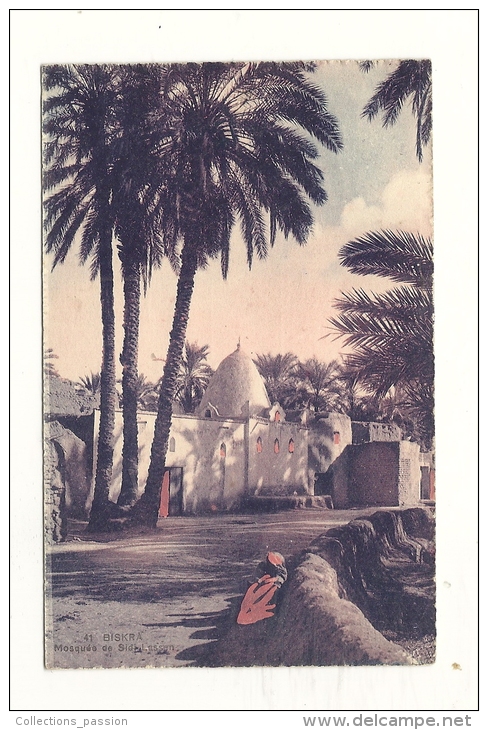 Cp, Algérie, Biskra, Mosquée De Sidi Lassen - Biskra