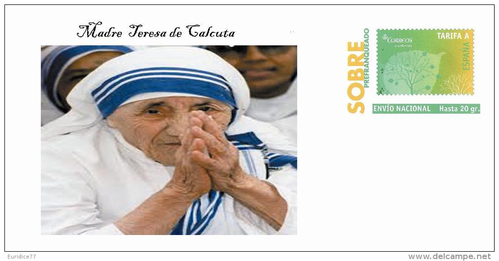 SOBRE HOMENAJE MADRE TERESA DE CALCUTA 2 - Madre Teresa