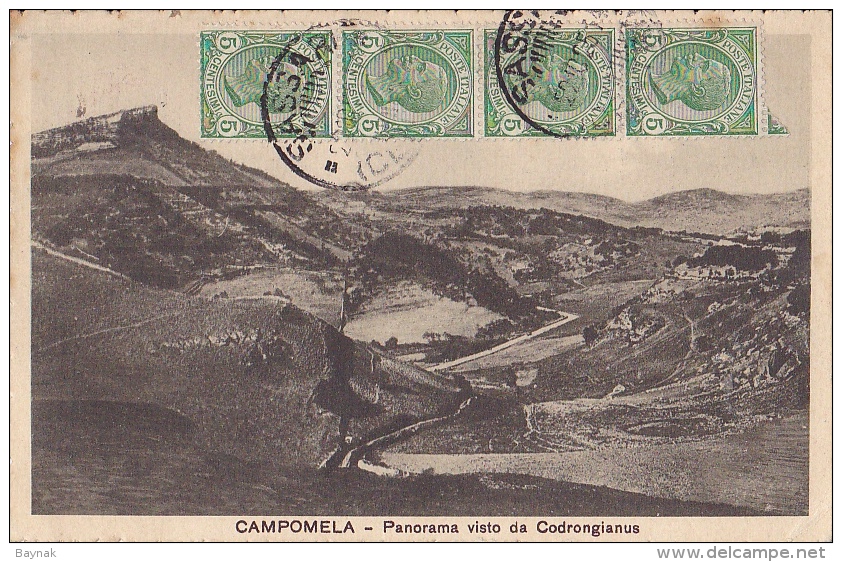 SARD21  --  CAMPOMELA  --  PANORAMA VISTO DA CODRONGIANUS  --  1925 - Altri & Non Classificati