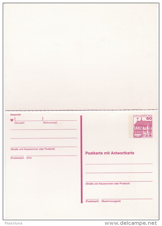 00790 Curiosa Enteropostal Berlin - Postcards - Mint