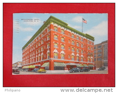 - North Carolina > Charlotte  Mecklenburg Hotel 1949 Cancel  -- Ref  1040 - Charlotte