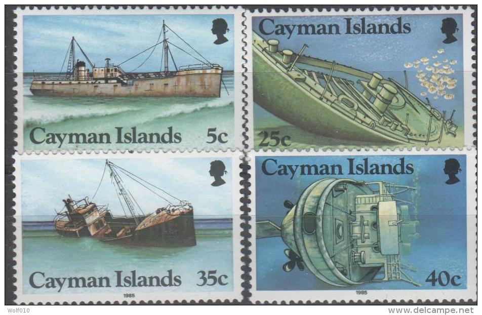 Cayman Islands. Shipwrecks. 1985. MNH Set. SCV = 14.00 - Iles Caïmans