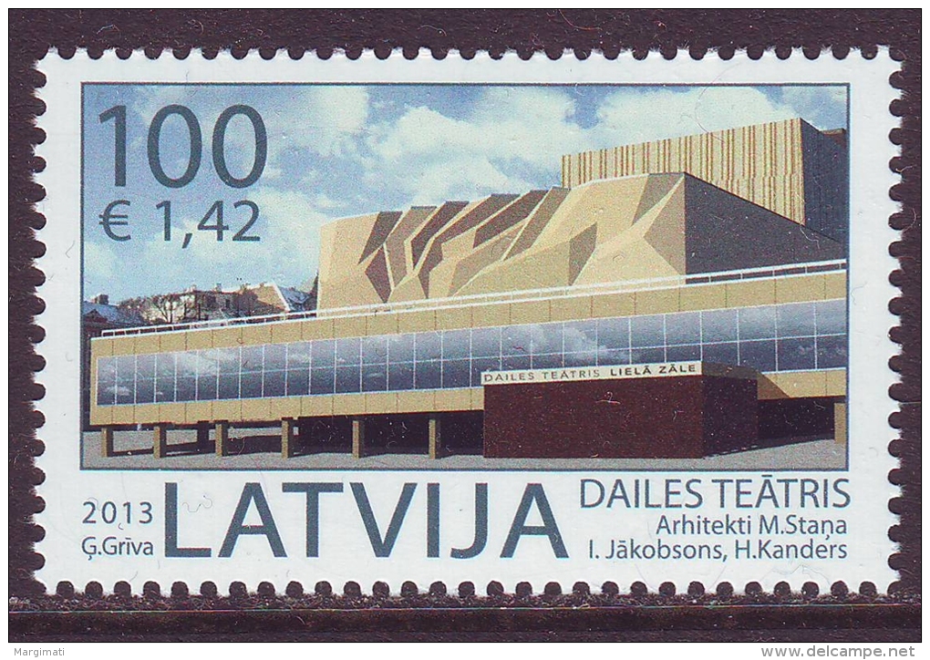 Latvia 2013. Dailes Theatre 1v. Pf. MNH - Latvia