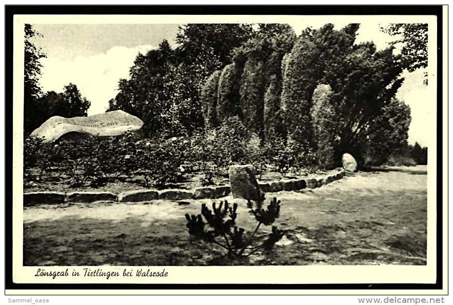 Löns Grab In Tietlingen Bei Walsrode  -  Ansichtskarte Ca. 1935    (2162) - Walsrode