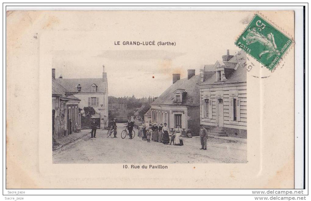 LE GRAND-LUCE(72)1910-rue Du Pavillon-animée - Le Grand Luce