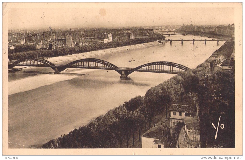 69 LYON PERSPECTIVE DES PONTS SUR LE RHONE / PONT DE LA BOUCLE / SAINT CLAIR / MORAND / DU COLLEGE / LAFAYETTE / WILSON - Autres & Non Classés