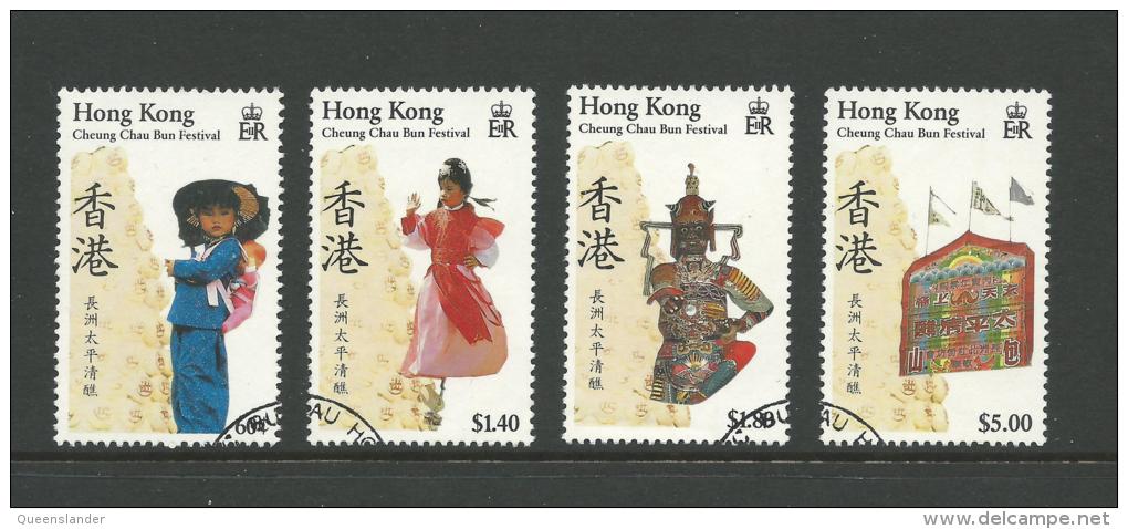 1989 Cheung Chair Bun Festival  Set Of 4 SG No´s 592/595  Very Fine Used Set - Used Stamps