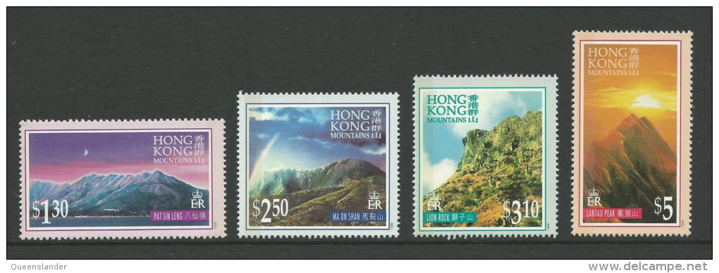 1996  Hong Kong  Mountains   Set Of 4 SG No´s 837/840 As Issued Complete MUH  Set Full Gum On Rear - Unused Stamps