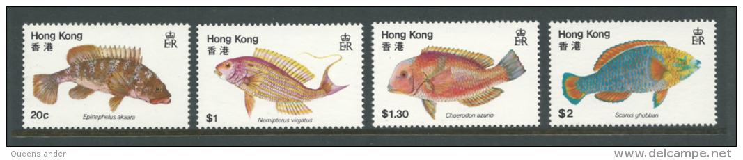 1981  Hong Kong  Fish  Set Of  4  SG No´s 395/398  As Issued Complete  MUH As New Complete Gum On Rear - Neufs