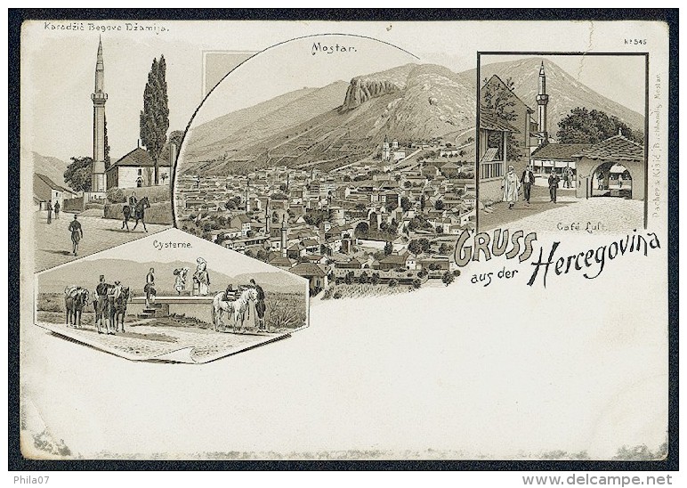 BOSNIA AND HERZEGOVINA - Gruss Aus Der Hercegovina --- Long Line Postcard Not Circulated - Bosnie-Herzegovine