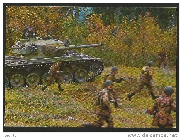 THUN Dufourkaserne Militär Coup De Main Blindé-Infanterie Panzer Tank Armure 1977 - Manoeuvres