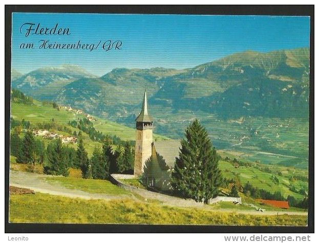 FLERDEN Am Heinzenberg Kirche Flerden Portein Sarn Domleschg Calanda 1988 - Domleschg