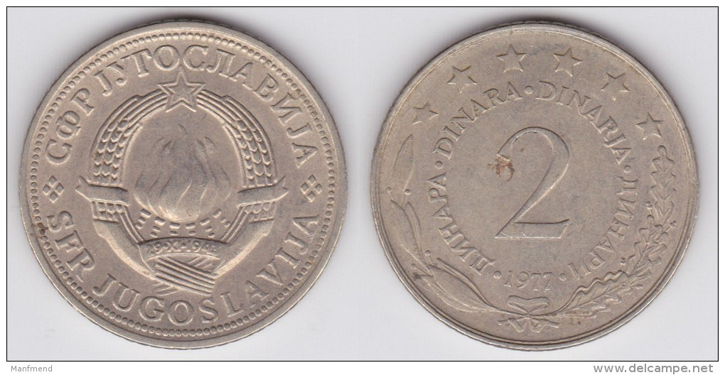 Yugoslavia - 2 Dinara - 1980 - KM 57 - XF+ - Yugoslavia