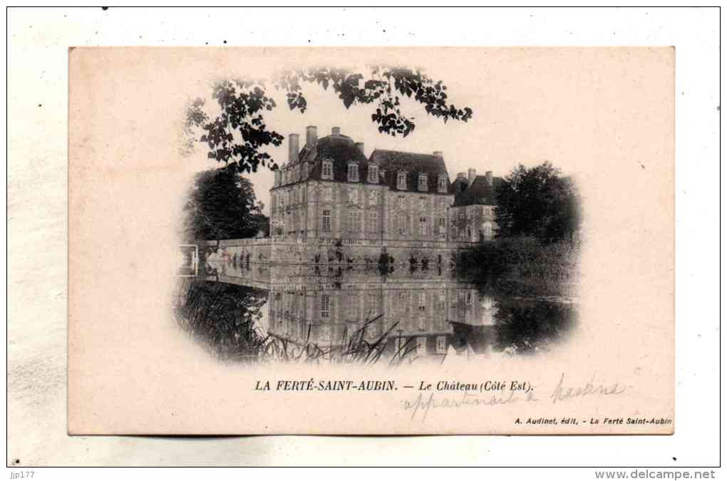 La Ferte Saint Aubin 1900 Carte Nuage Vue Du Chateau Cote Est Prise Depuis La Piece D'eau Edit Audinet - La Ferte Saint Aubin