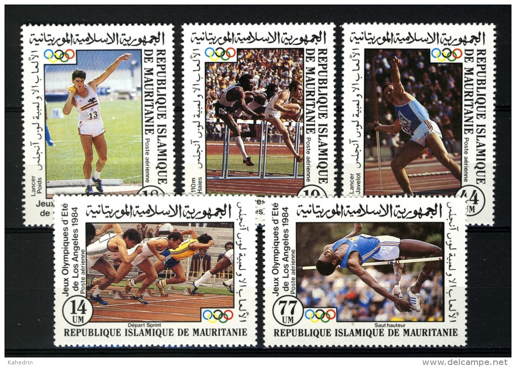 Rep. Islamique De Mauritanie 1984, Sport - Olympic Games - Los Angeles **, MNH - Zomer 1984: Los Angeles