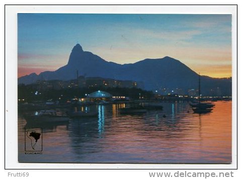 BRAZIL - AK 163962 Rio De Janeiro - Sunset (in The Foreground The Yacht Club And At The ... Corcovado) - Rio De Janeiro