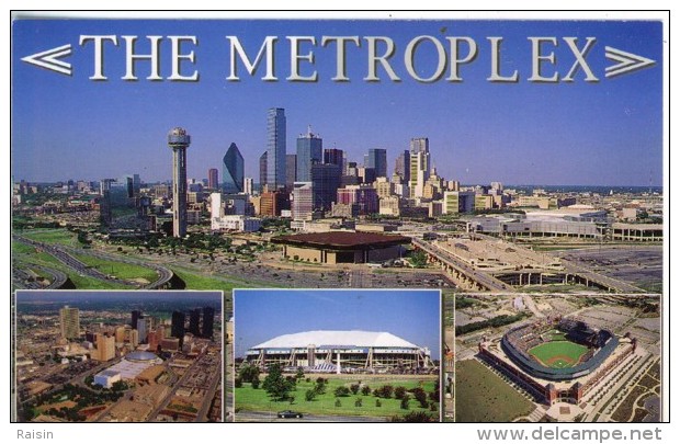 Amérique Texas  Dallas The Metroplex  Skyline Ft  Worth Skyline And The Ballpark In Arlington  TBE - Dallas