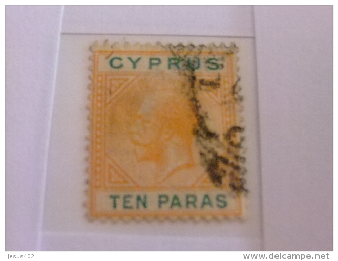 CHYPRE CYPRUS 1912 King George V Yvert & Tellier Nº 56 º FU - Cyprus (...-1960)