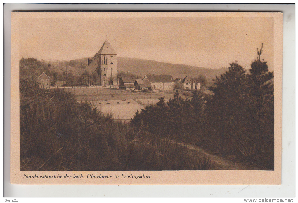 5253 LINDLAR - FRIELINGSDORF, Nordwestansicht Der Kath. Pfarrkirche - Lindlar