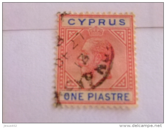 CHYPRE CYPRUS 1921 - 23 King George V Yvert & Tellier Nº 71 º FU - Cyprus (...-1960)