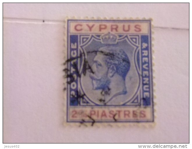 CHYPRE CYPRUS 1924 - 28 King George V Yvert & Tellier Nº 95 º FU - Cyprus (...-1960)