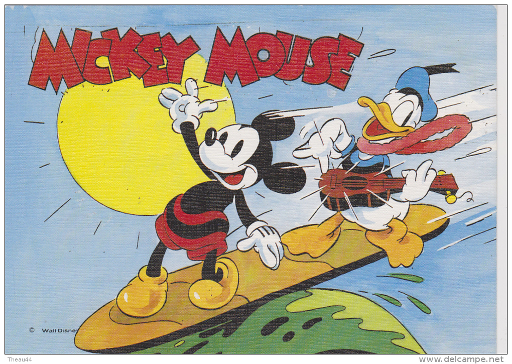 &curren;&curren;  WALT DISNEY  Production  -   DONALD -  MICKEY  Sur Une Planche   &curren;&curren; - Autres & Non Classés