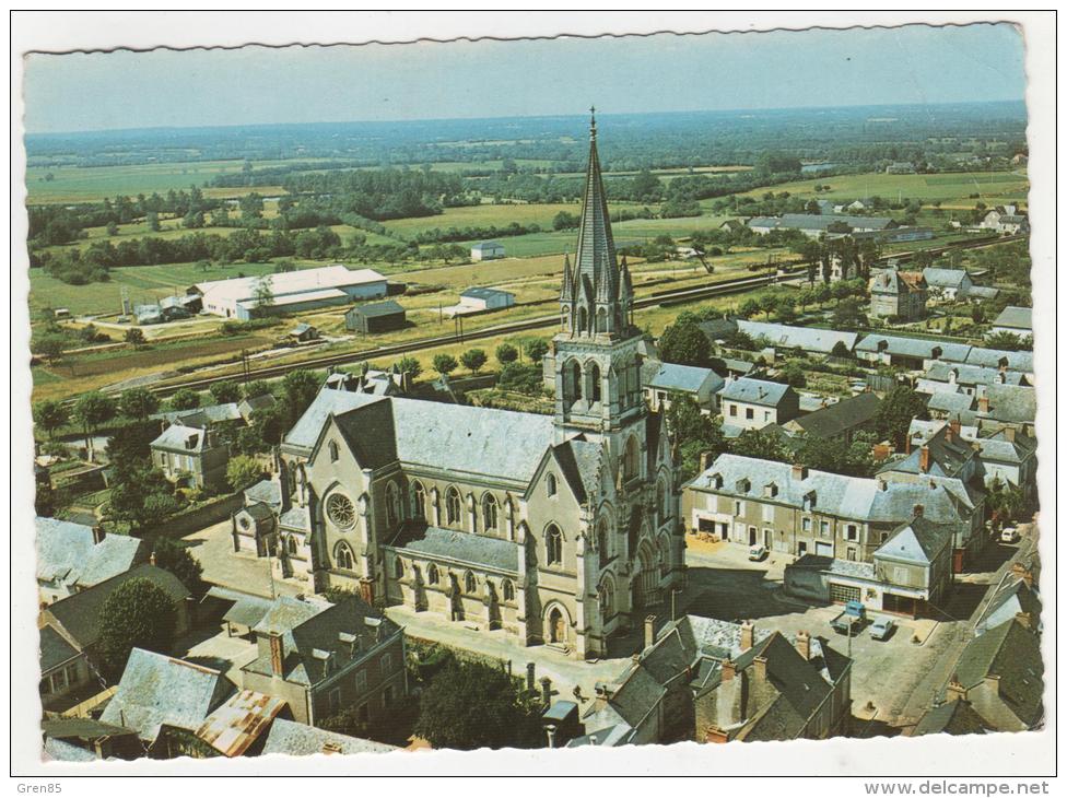 CPSM TIERCE, VUE AERIENNE, MAINE ET LOIRE 49 - Tierce