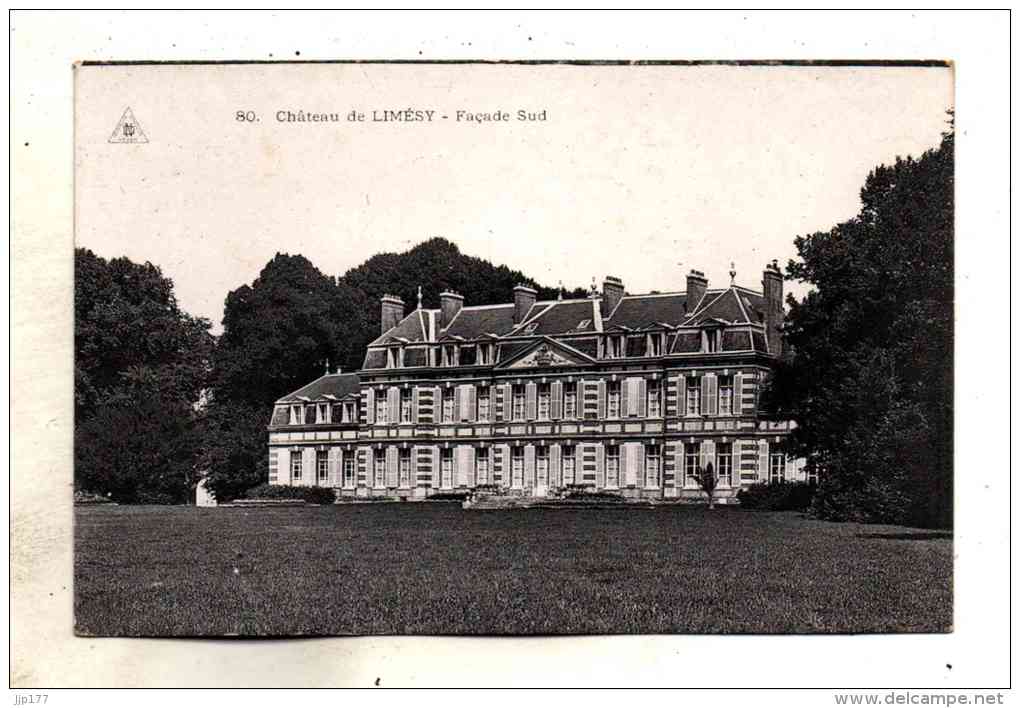 Limesy Vue Du Chateau La Facade Arriere Cote Sud Prise Depuis Le Parc - Pavilly