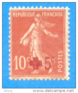 France 1914  : Au Profit De La Croix-rouge. Semeuse Fond Plein N° 146 Neuf Sans Charnière (2 Scans) - Nuovi