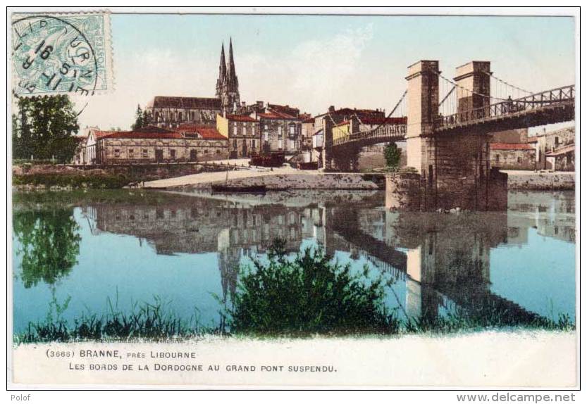 BRANNE - Bords De La Dordogne Au Pont Suspendu (58395) - Autres & Non Classés