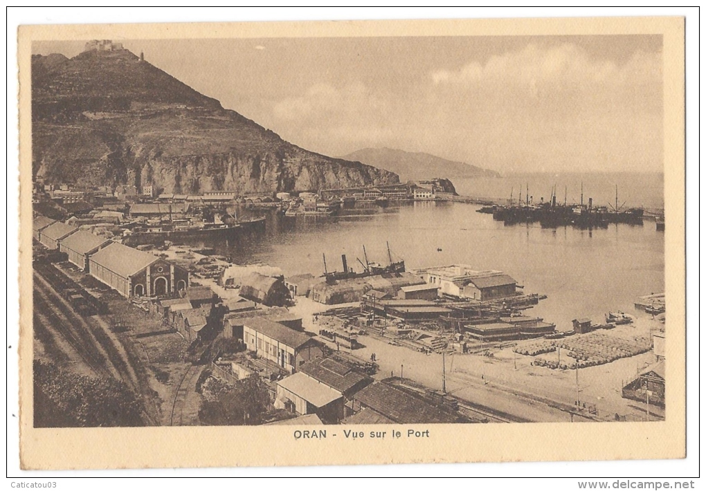 ORAN (Algérie) - Vue Sur Le Port - Docks , Trains De Marchandises - Oran