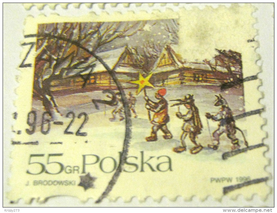 Poland 1996 Christmas 55gr - Used - Gebraucht