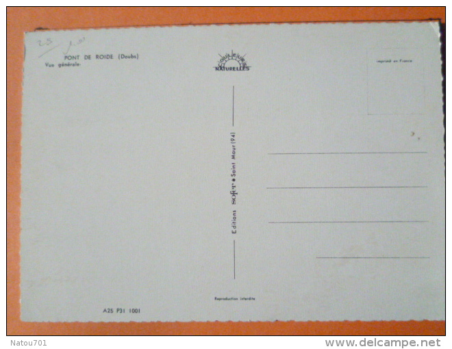 V09-25-b- Doubs--pont De Roide-vue Generale - Andere & Zonder Classificatie