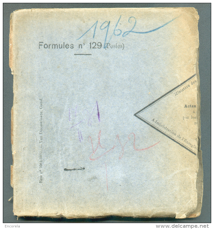 CARNET COMPLET De La Formule N°129 De 50 Exemplaires Des Prôtets De Non Paiement D'effet Du Bureau D'EGHEZEE (Bon N°1081 - 1931-1934 Mütze (Képi)