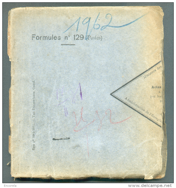 CARNET COMPLET De La Formule N°129 De 50 Exemplaires Des Prôtets De Non Paiement D'effet Du Bureau D'EGHEZEE (Bon N°1081 - 1931-1934 Képi