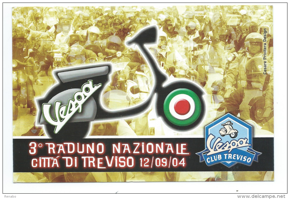 Storia Postale , Italia 2004 ; Achille Varzi Pilota Automobilistico E Motociclistico ; Annullo : Raduno Nazionale VESPA - 2001-10: Storia Postale