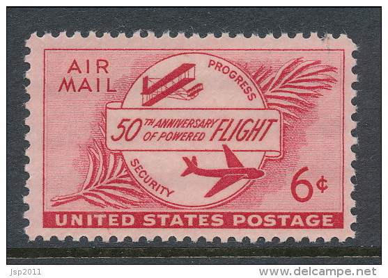 USA 1953 Air Mail Scott # C47. Powered Flight, 50th Anniv.  MH (*) - 2b. 1941-1960 Neufs