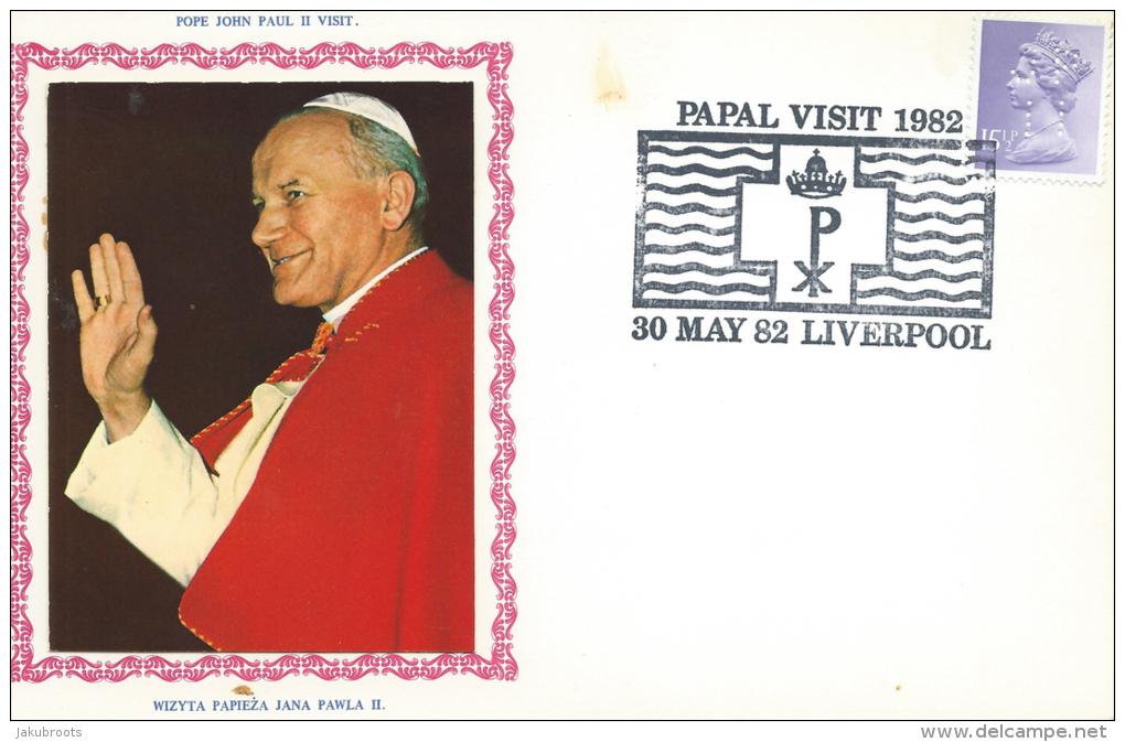 1982. POPE JOHN PAUL II PAPAL VISIT TO LIVERPOOL - FDC