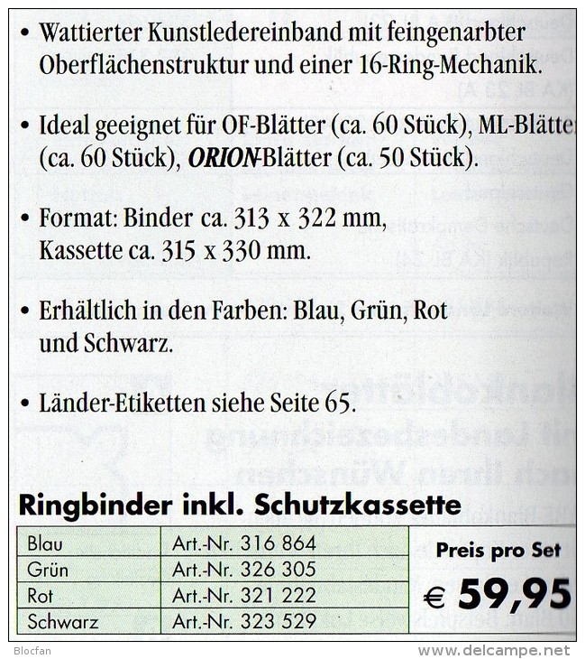 Apollo Alben-Set Ringbinder Farbe Rot 59€ Für Komplett-Alben Für KABE Texte 60 Seiten Moderne Ausführung Made In Germany - Alben Leer