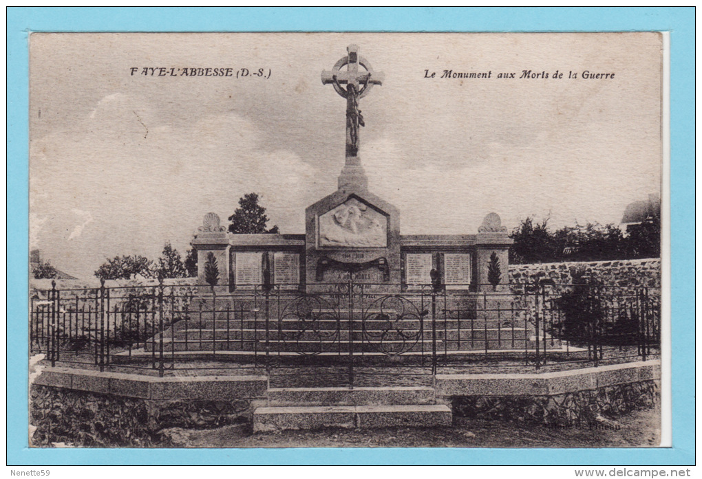 FAYE - L´ ABBESSE - Le Monument Aux Morts De La Guerre 14 - Autres & Non Classés