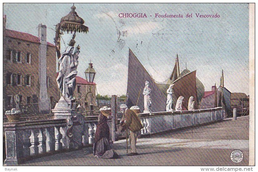 VENETO17  --  CHIOGGIA  --  FONDAMENTA DEL VESCOVADO  --  1913 - Chioggia