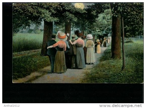 Garden Party - Jour De Fete -  Cérémonie - Bier - Beer -  La Luna Moon  Procession Um 1920 Serie 2757/1 - Danse