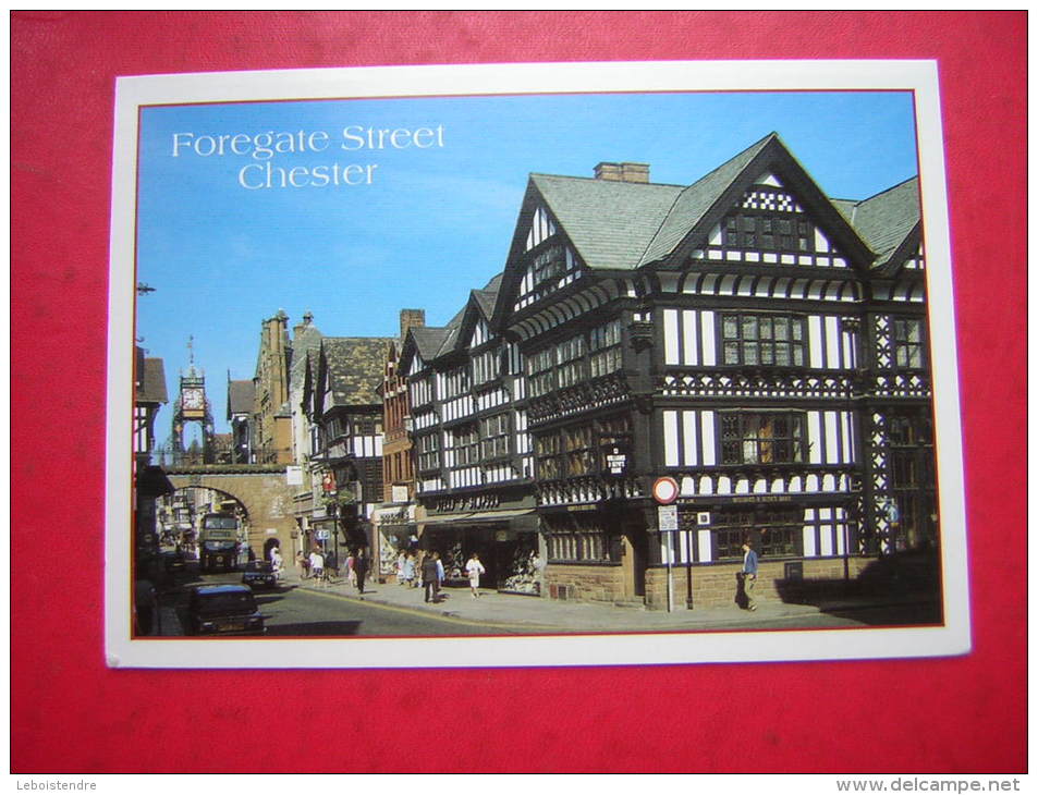 CPM  ANGLETERRE  FOREGATE STREET CHESTER    VOYAGEE TIMBRE - Chester