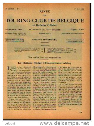 Dans « Touring  Club De Belgique» 01/05/1934 : « Le Château Béodal D’ECAUSSINNES-LALAING» - 1900 - 1949